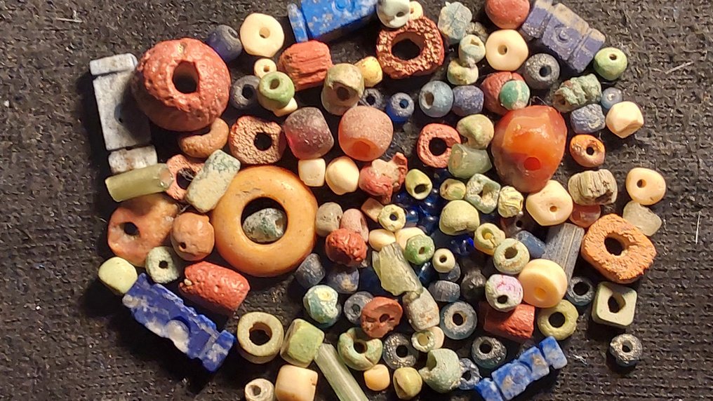 古埃及到罗马 玻璃 超过100个古老的珠子  (没有保留价) #1.0