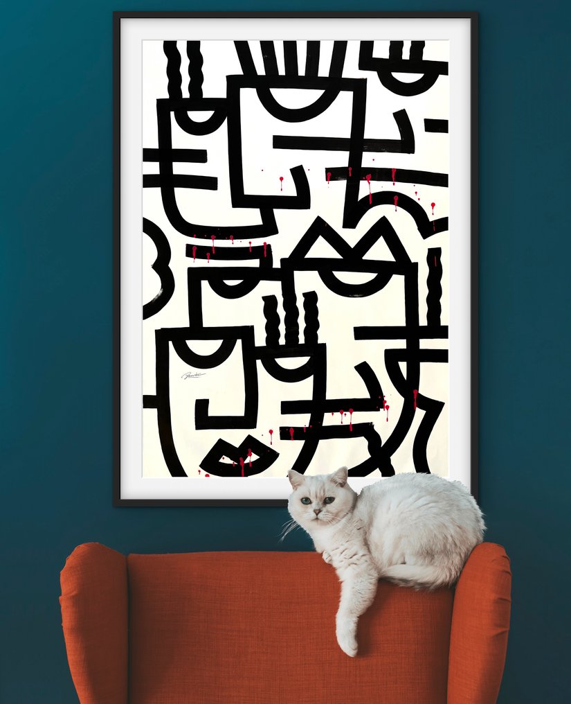 Bamèr - Sharp words - (XL), (unique work) #1.0