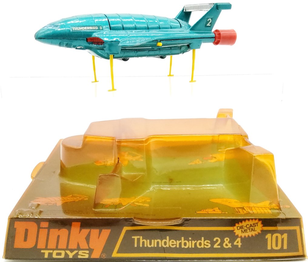 Dinky Toys - 模型火箭 - 101 Thunderbird 2&4 - 70年代的Dinky Toys 英国 #1.0