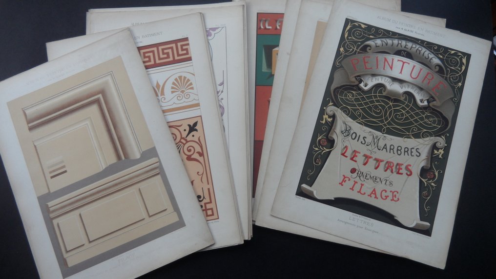 N. Glaise & Eugène Berthelon - Album de Peintre en Batiment - 1875-1879 #1.0