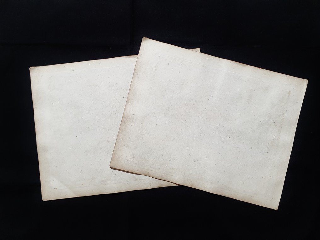 非洲 - [一组2件] - 北非 / 突尼斯 / 阿尔及利亚 / 摩洛哥 / 利比亚 / 地中海国家; Christopher Weigel & David Kohler - Mauretania et Numidia / Africa Propria et Cyrenaica - [LOT of 2] - 1701-1720 #2.1