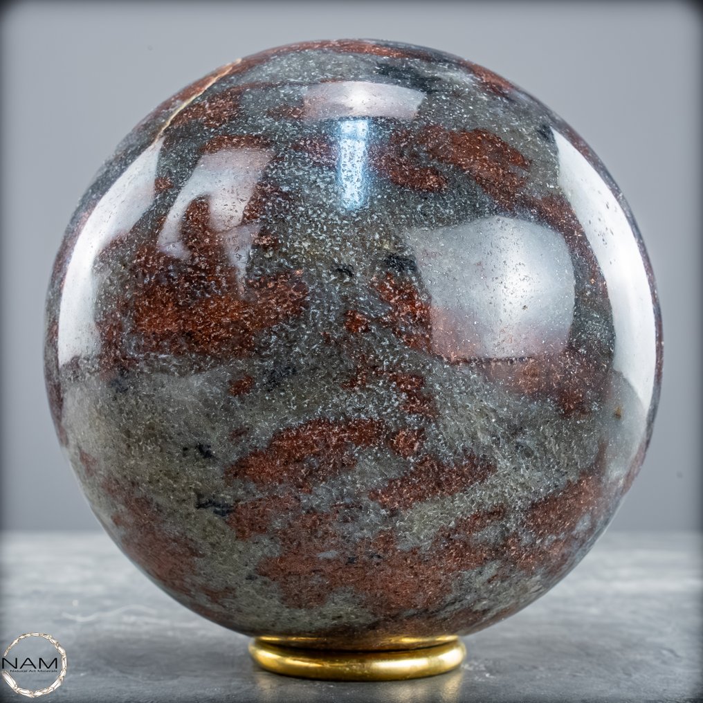 美丽的金色金动岩 球体- 2330.16 g #1.0