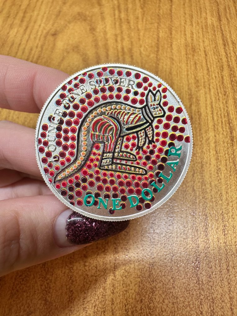 Austrália. 1 Dollar 2001 Kangaroo, 1 Oz (.999) (Sem preço de reserva) #1.0