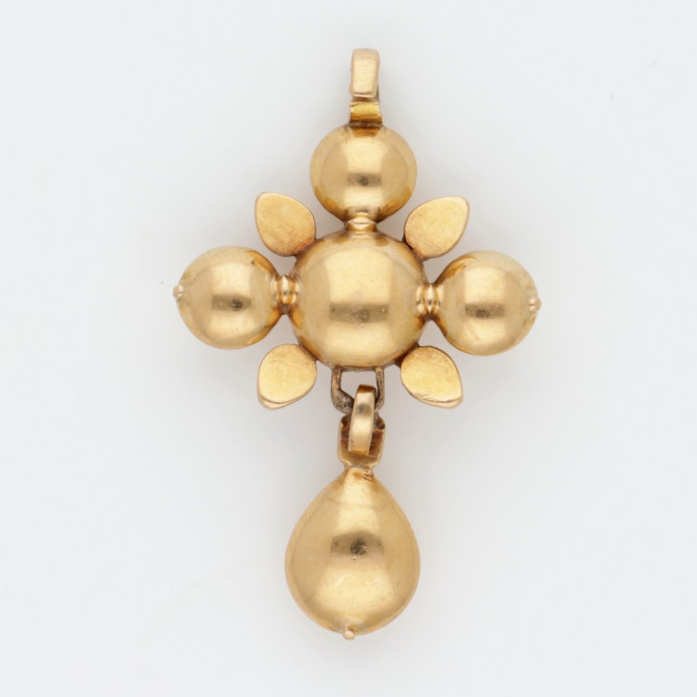 Pendentif - 18 carats Or jaune Diamant (Naturelle) - Kruis- Barok (vers 1700) #1.0