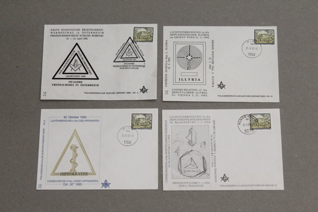 奧地利 1992/1994 - Phila Masonica #1.0