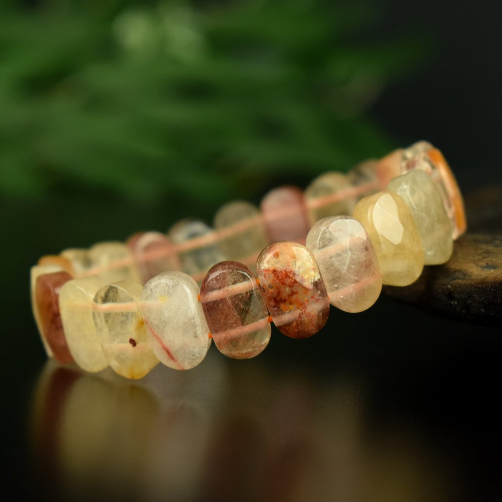 Nessun prezzo di riserva - Quarzo rutilato - Inclusioni dorate e rame- 28.9 g #1.0