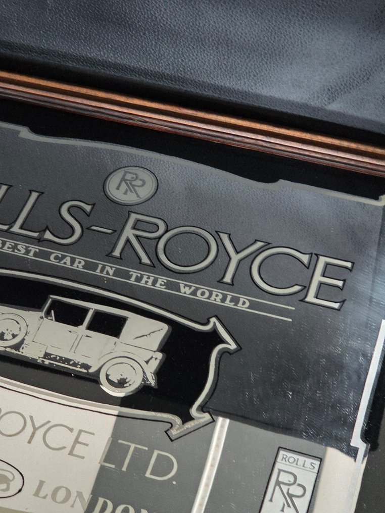 劳斯莱斯镜子 - 廣告牌 - 镜子, 木 #3.2