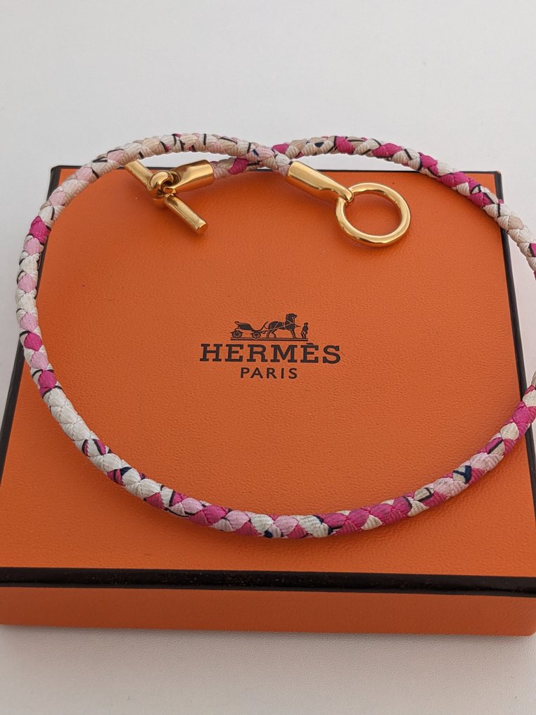 Hermès - Gullplattert, Silke - Armbånd #1.0