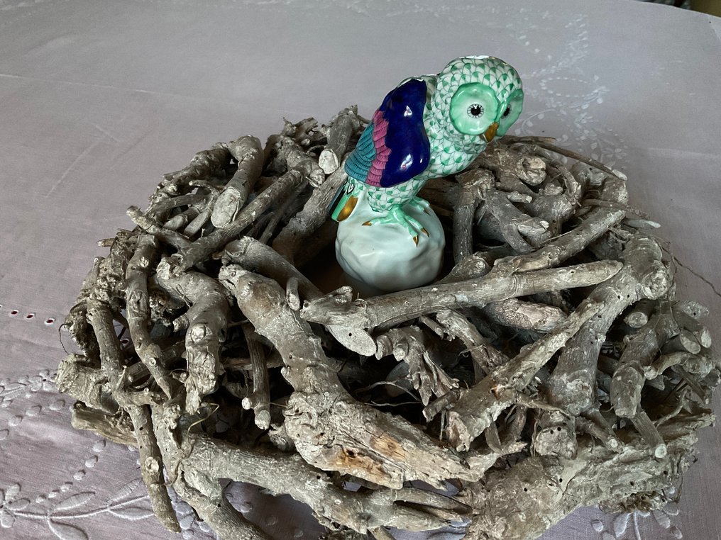 Herend - Αγαλματίδιο - Fishnet owl - Πορσελάνη #2.1