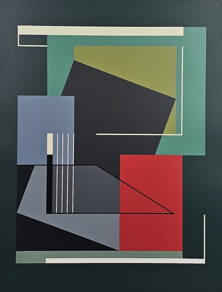 Carla Badiali (1907-1992) - Composizione verde #3.2