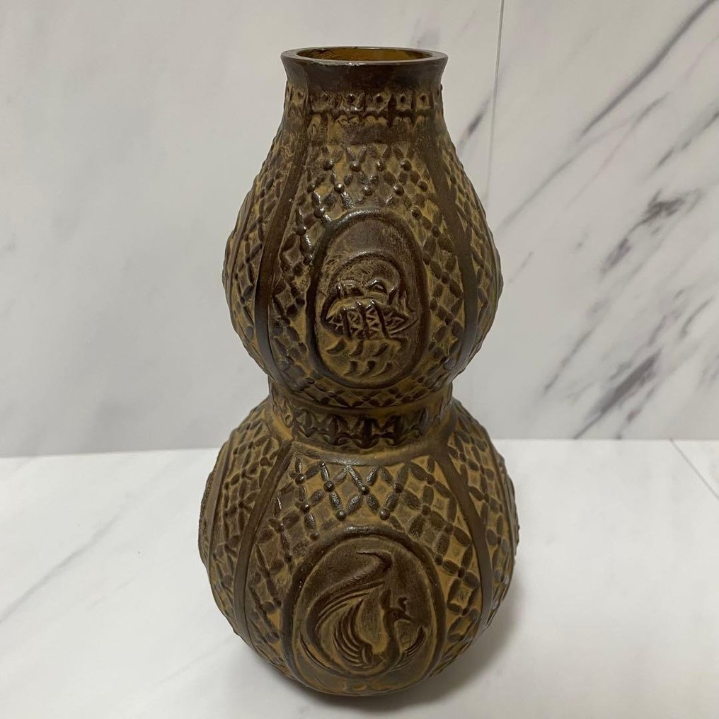 花瓶 - 合金 - 日本 - 葫芦形花瓶  (沒有保留價) #1.0