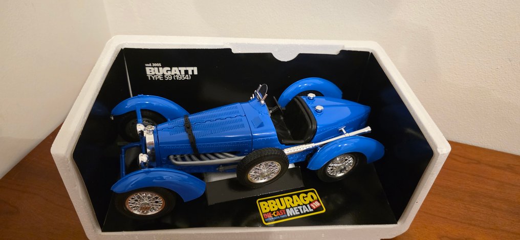 Bburago 1:18 - 模型車 - Bugatti Type 59 (1934) #1.0