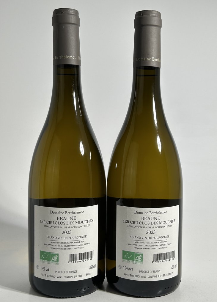 2023 Domaine Berthelemot - "Clos des Mouches" Blanc - Beaune 1er Cru - 2 Bottles (0.75L) #3.2
