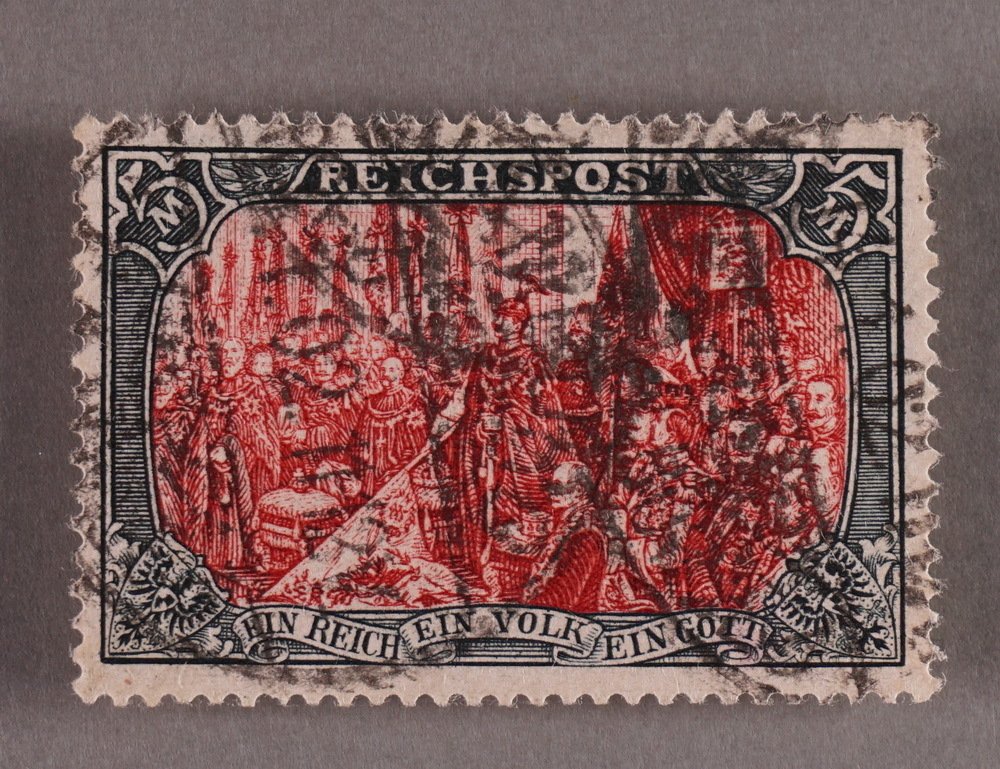 Német Birodalom 1900 - Öt millió Germania Reichspost - Michel 66 type II #1.0