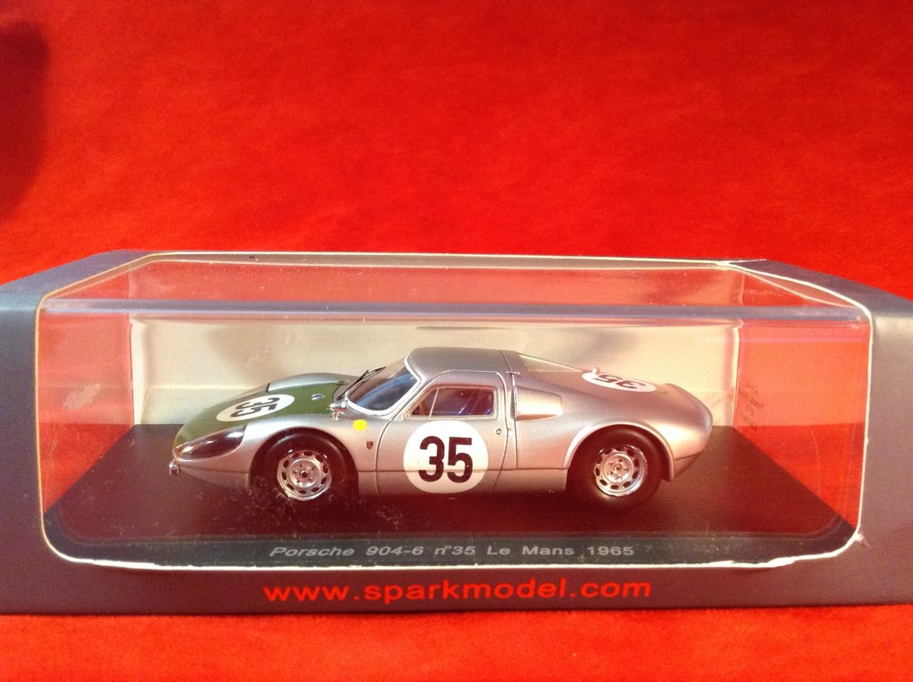 Spark 1:43 - Rennwagenmodell - ref. #S3444 Porsche 904/6 Sport 24h Le Mans 1965 #35 Günther Klass/Dieter Glemser - Ausgezeichnete Qualität - Limitierte Auflage - Heute schwer zu finden. #1.0
