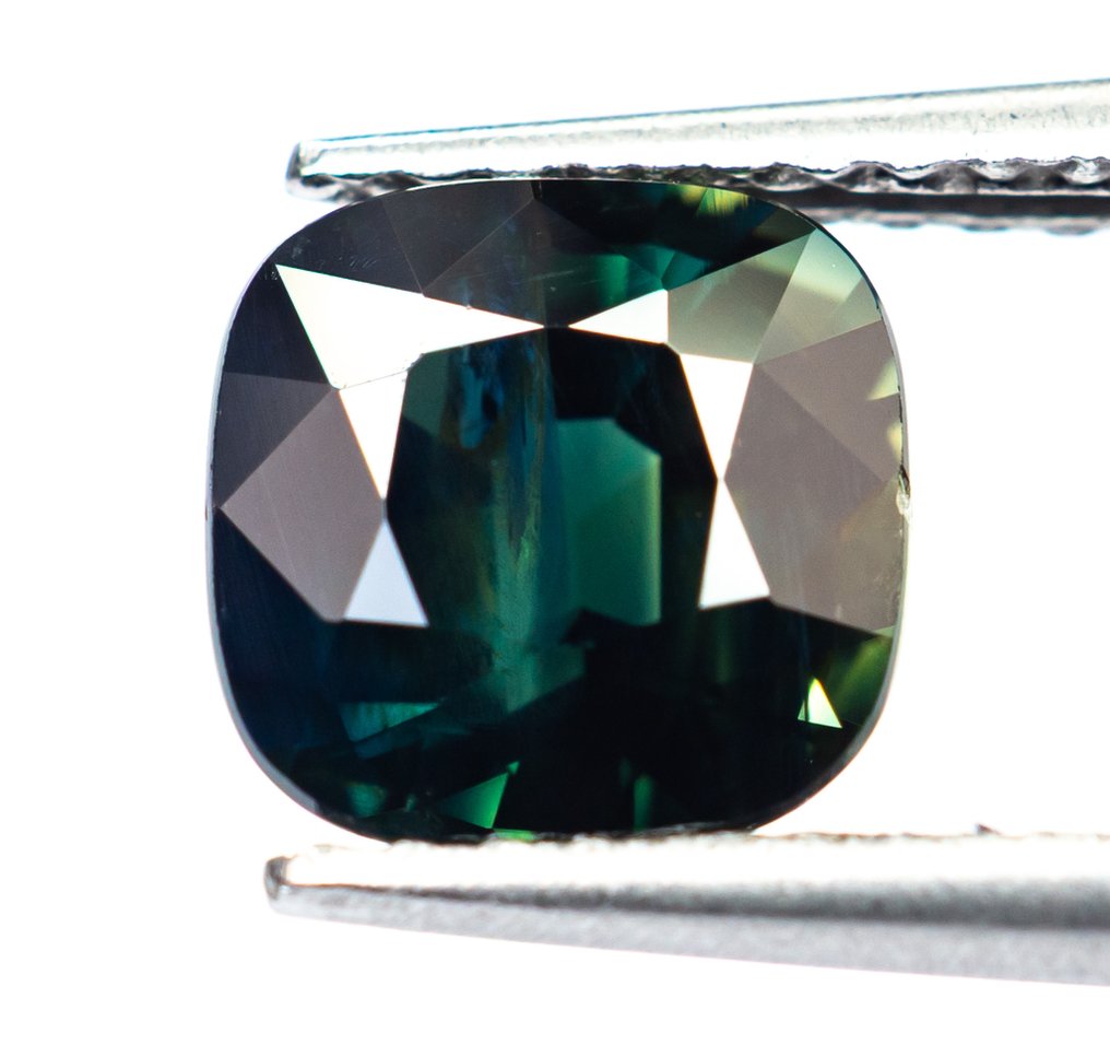 没有保留价 蓝宝石  - 2.39 ct - Bellerophon 宝石实验室 - 深蓝绿色 #1.0