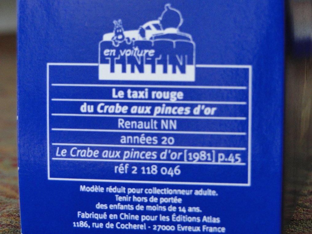 Atlas 1:43 - Αυτοκίνητο μοντελισμού - Ensemble de 14 voitures 1/43e - En voiture Tintin #4.3