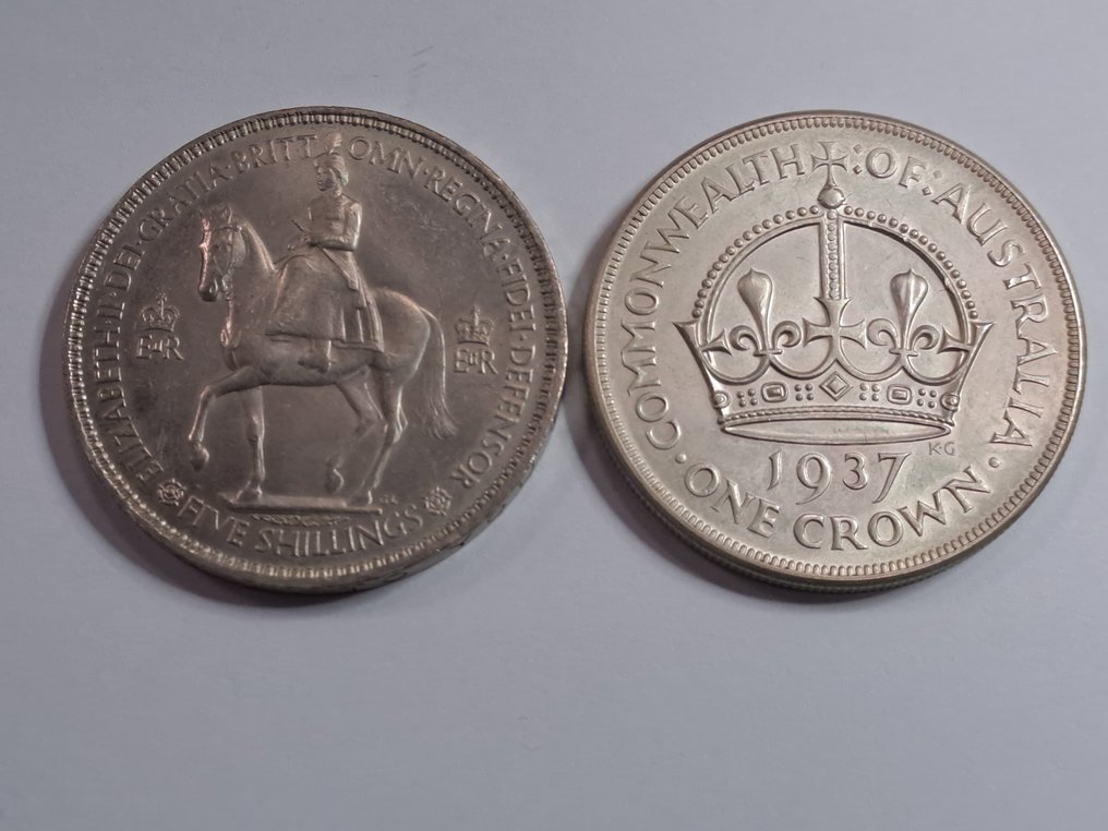 Verenigd Koninkrijk, Australië. George VI - Elisabeth II. 1937 - 1953 (Zonder minimumprijs) #1.0