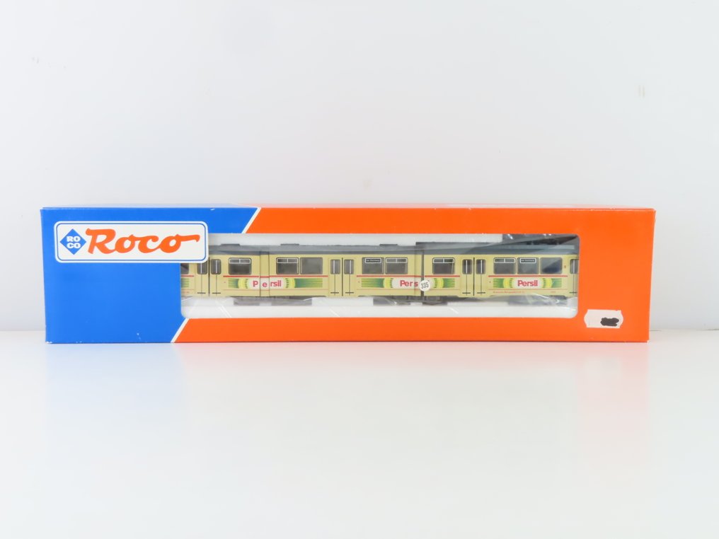 Roco H0 - 43183 - Model tram (1) - Double-rail Düwag tram set 'Persil' - Rheinische Bahngesellschaft AG #2.1