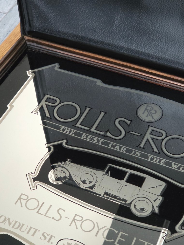 劳斯莱斯镜子 - 廣告牌 - 镜子, 木 #2.1