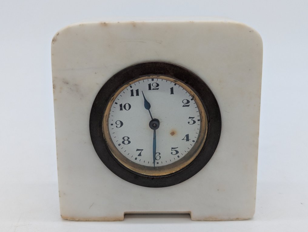 Uhr - Art Deco Tischuhr aus Marmor -   Marmor, Messing - 1930-1940 #1.0