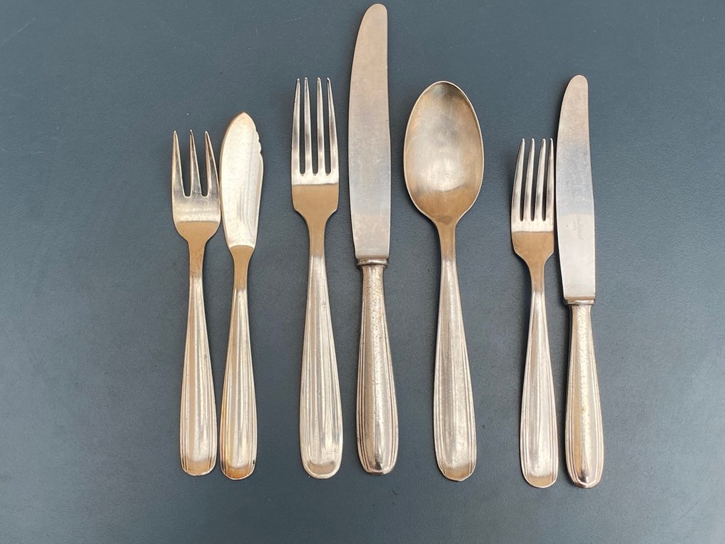 Sambonet - 12件餐具套裝 (64) - 鋼, 鍍銀 - 适合8到12人的服务 #1.0