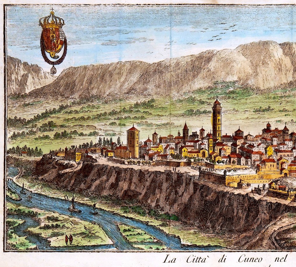 義大利 - Cuneo，Piemonte; T. Salmon - La Città di Cuneo nel Principato del Piemonte - 1721-1750 #1.0