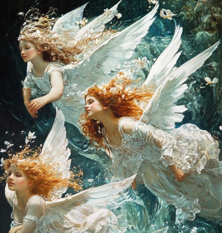 Anne Dias - (XXL) Quiet clouds beneath winged steps #4.3