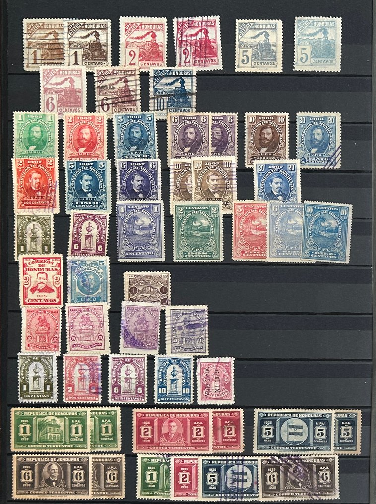 Honduras  - Collezione di Honduras in 2 album di francobolli. #1.0