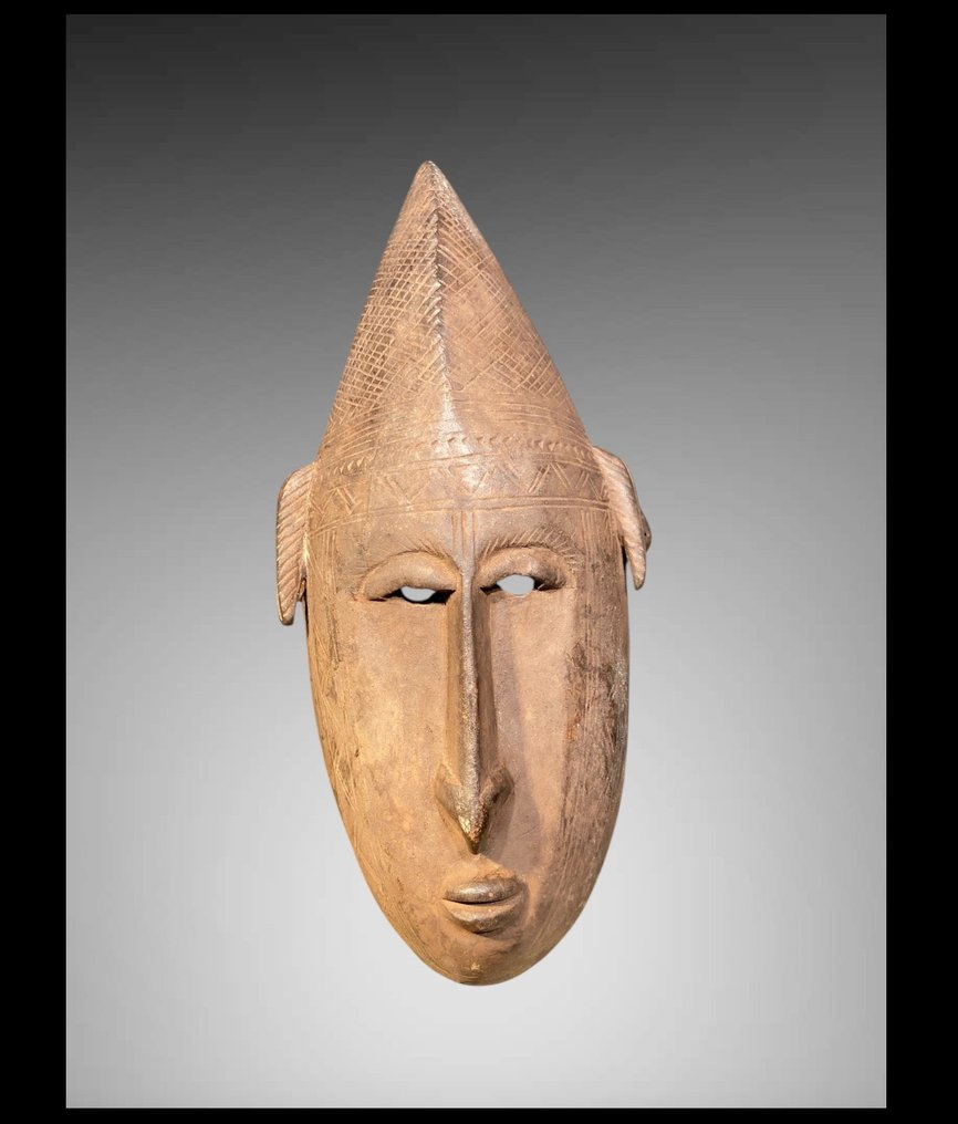 Nagyon szép maszk Bamana (30 CM) - Bamana a talapzaton. - Bambara - Mali #1.0