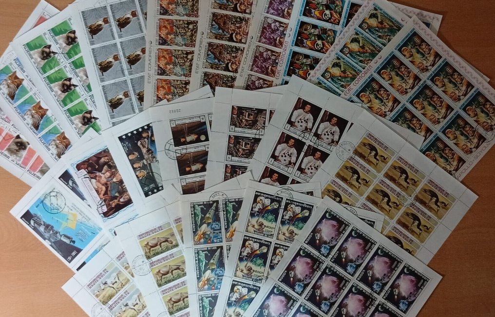 World 1960/2015 - Large lot of 595 sheets, used blocks and series – international collection. #1.0