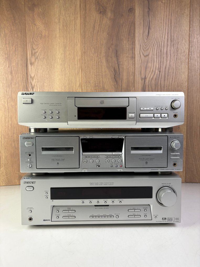 Sony - Ricevitore STR-DE595 - Cassetta TC-WE475 - Lettore CD CDP-XE530 Set stereo #1.0
