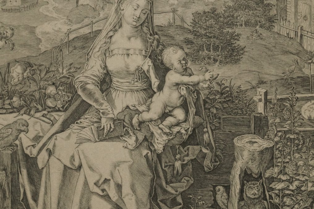 Aegidius II Sadeler (1570-1629) after Albrecht Dürer - Virgin and Child on a Grassy Bank #2.1