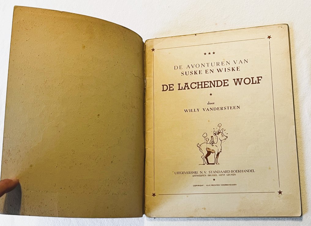 Suske en Wiske RV-17 - De lachende wolf - 1 Album - EO - 1953 #1.0