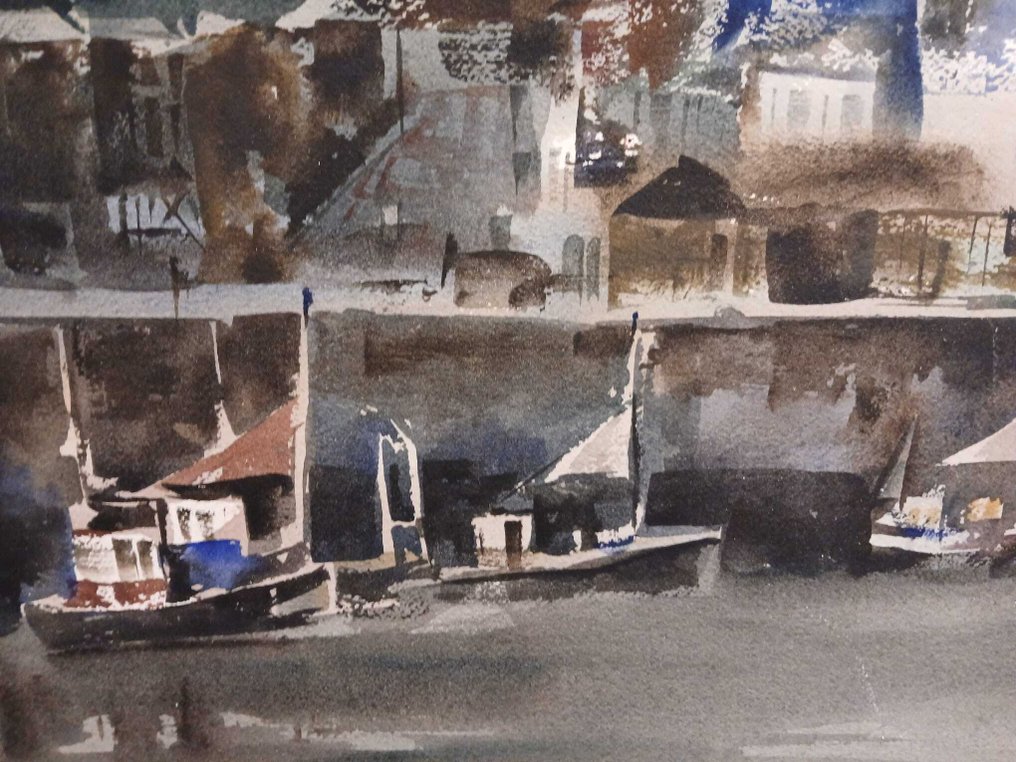 Josep Cruañas (S.XX) - Vista portuaria - NO RESERVE #3.2