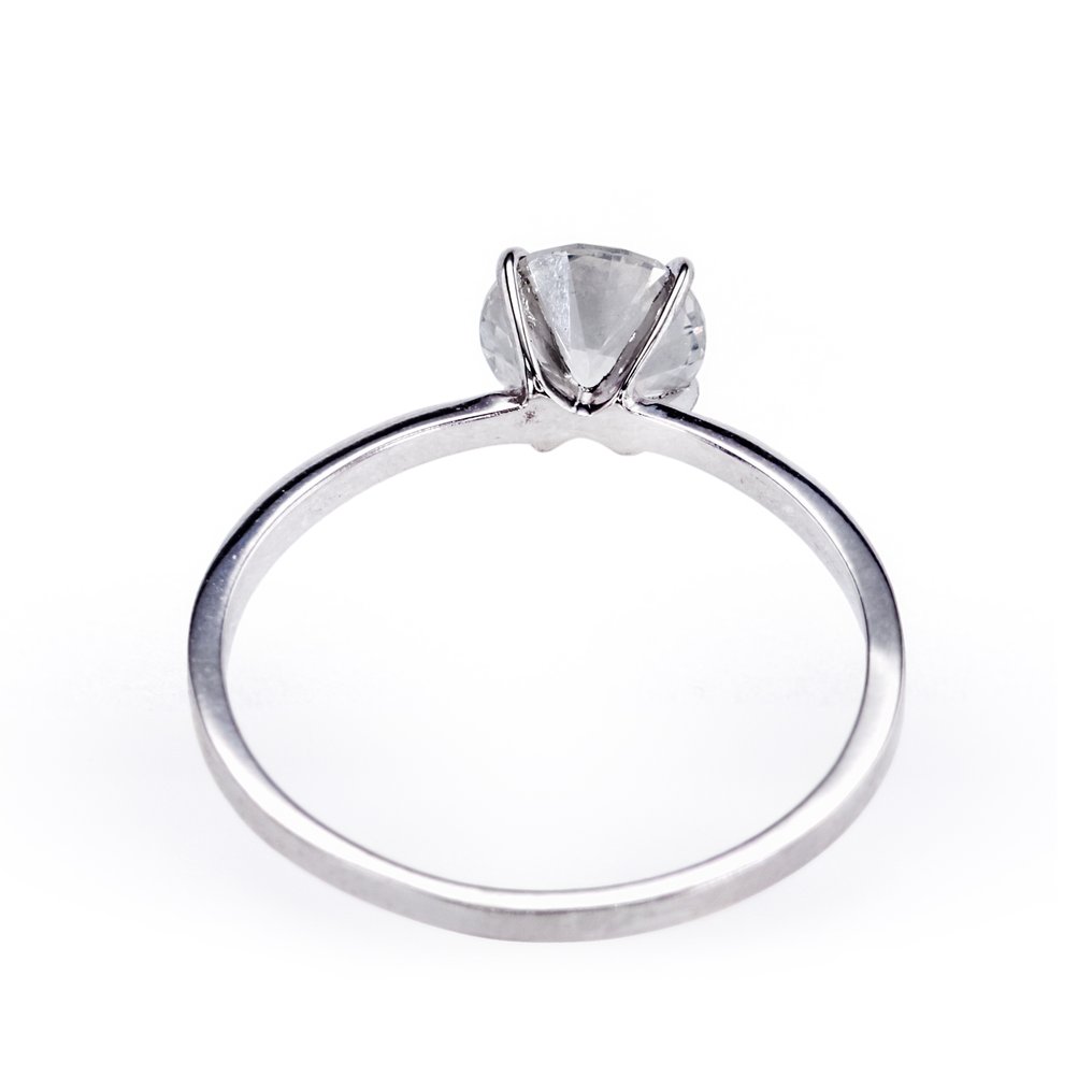χωρίς τιμή ασφαλείας - Δαχτυλίδι αρραβώνων - 14 καράτια Λευκός χρυσός - 1.02ct. tw. Διαμάντι (Φυσικό) #4.3