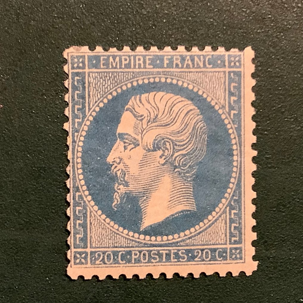 Frankrike 1862 - 20 cent Napoleon Dentelez - Yvert 22 #1.0