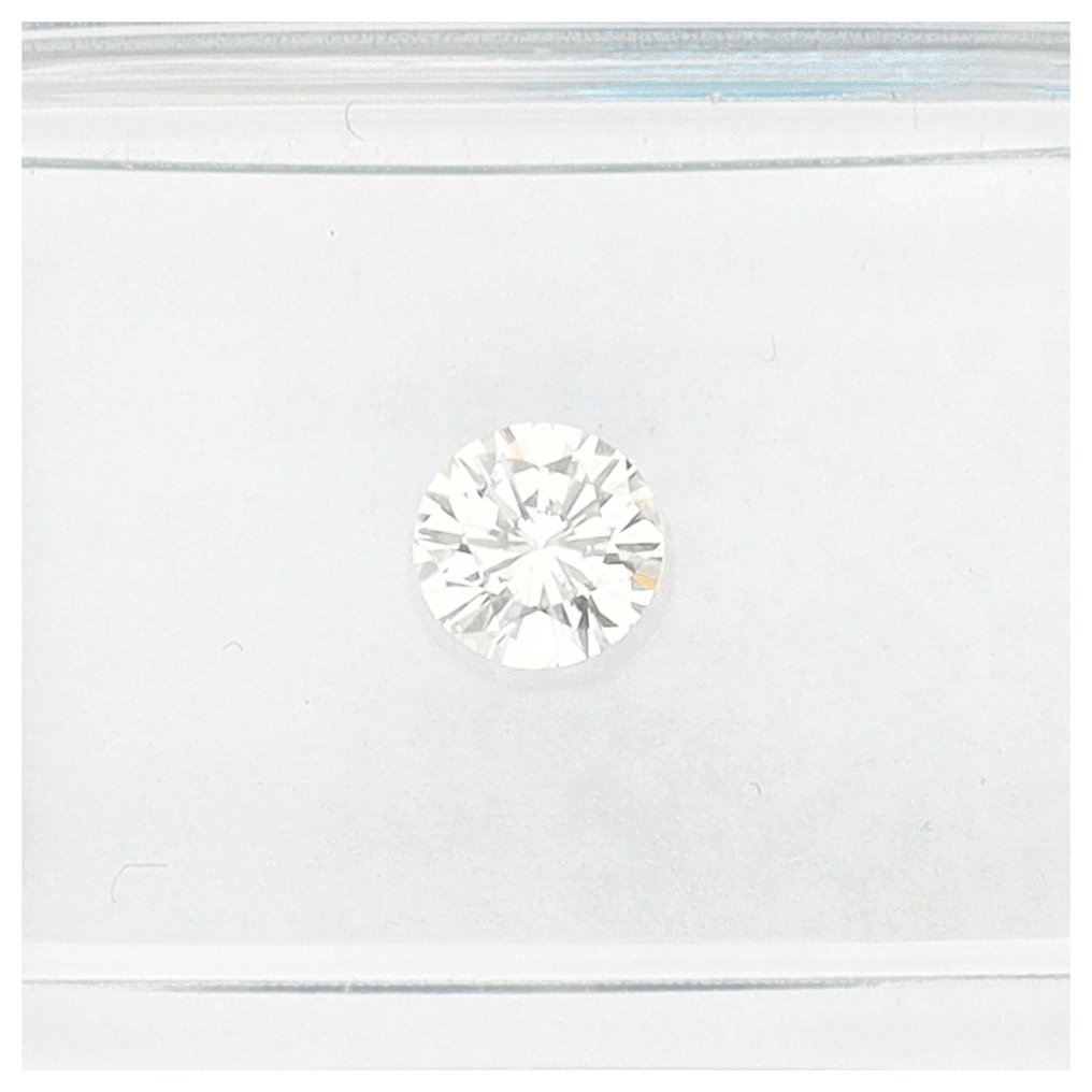 没有保留价 - 1 pcs 钻石 (天然) - 0.35 ct - 圆形 - G - VS2 轻微内含二级 - 国际宝石研究院(IGI) #1.0