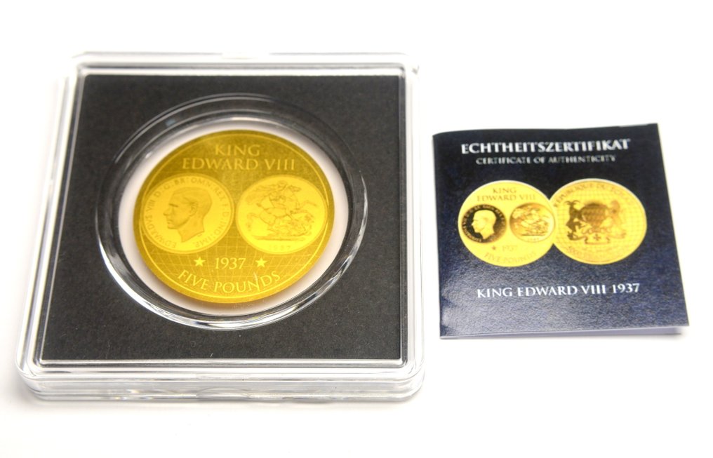 Chad. 5000 Francs 2024 King Edward Five Pounds 1937 - 1/200oz (.999) (No reserve price) #2.1