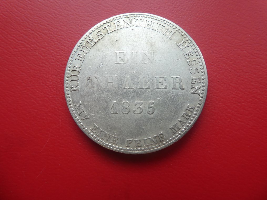 Germany, Hesse-Cassel Friedrich Wilhelm. 1 Reichsthaler 1835  (No reserve price) #1.0