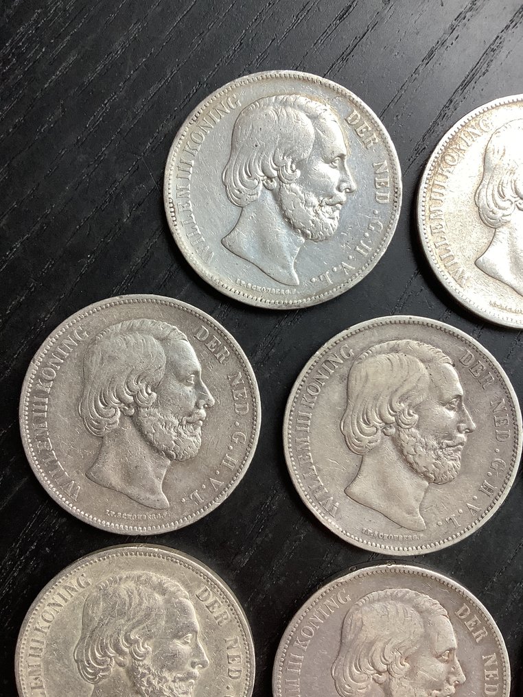 Nederland. Willem III. 2 1/2 Gulden 1864-1874 (Zonder minimumprijs) #1.0