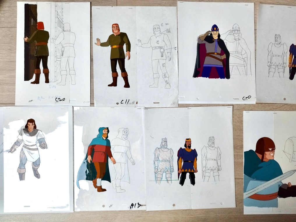 STUDIO HANHO HEUNG UP (Korea) - 8 Animazione cel - IVANHOË - IVANHOË - 1996 #1.0