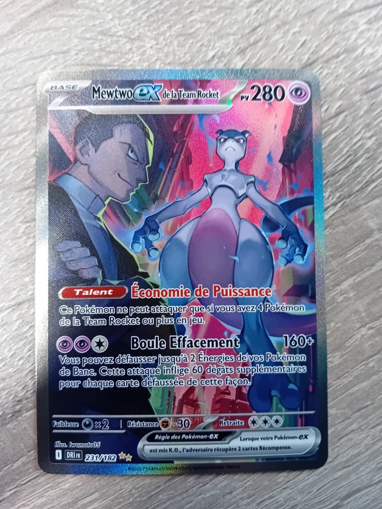 Pokémon - 1 Card - Mewtwo 231/182 Hemmelig sjelden - EX - EX Team Rocket Returns #1.0