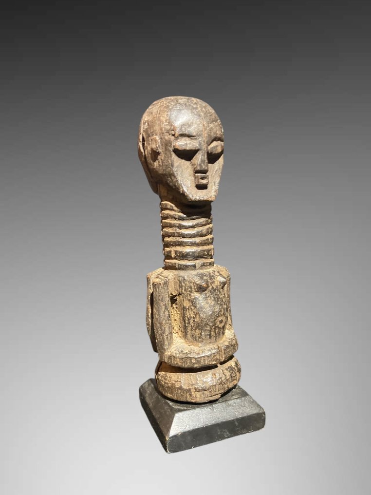 Kis szobor Agni soclée 18 cm - Fetiche dupla testtel és fejjel Agni - Agni - Elefántcsontpart #4.3