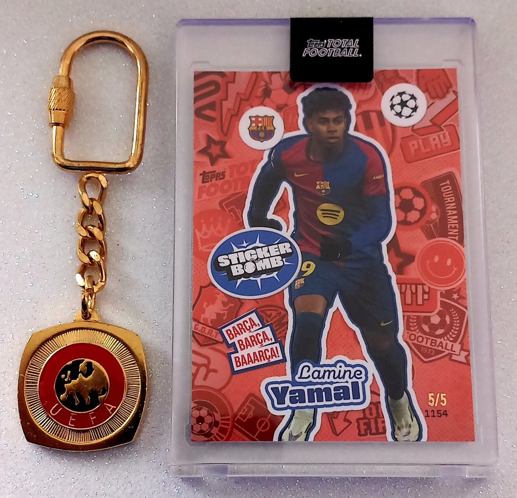 2024 Topps Total Football Lamine Yamal 5/5 Parallel con numeración - 1 Card - Casi impecable (CI) #1.0