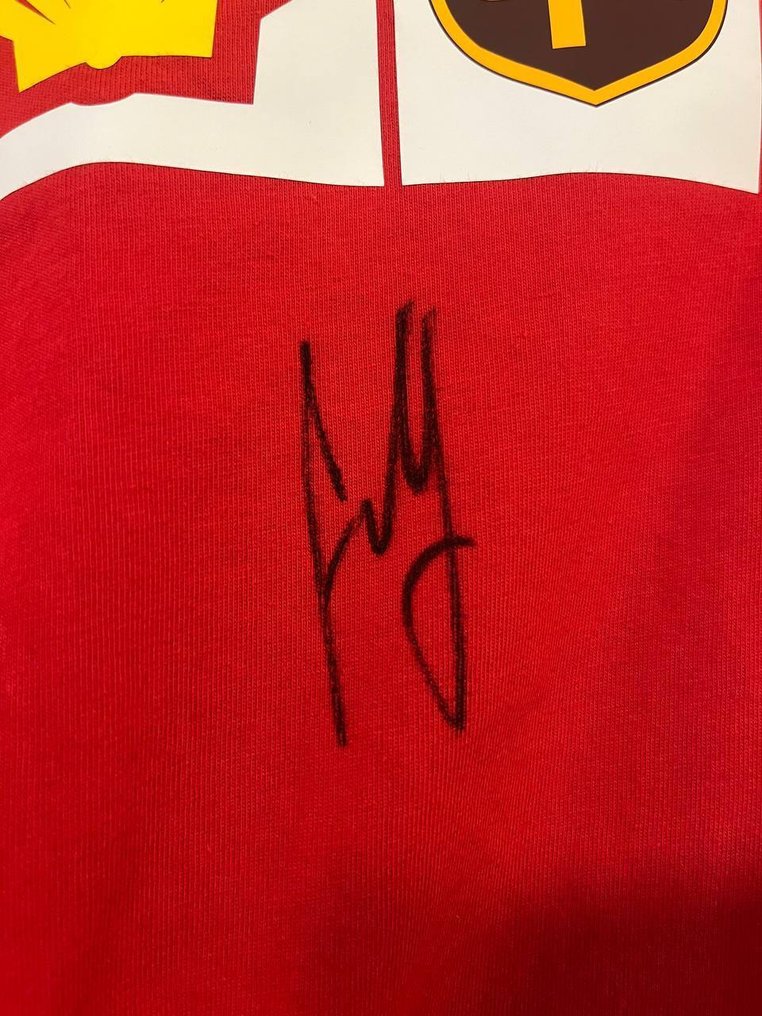 Ferrari - Charles Leclerc - Carlos Sainz Autographed - Μπλουζάκι #2.1