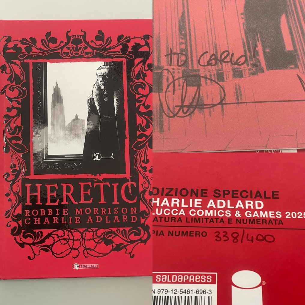 Heretic - Firmato da Charlie Adlard - 1 Signed comic - Edizione limitata e numerata #1.0