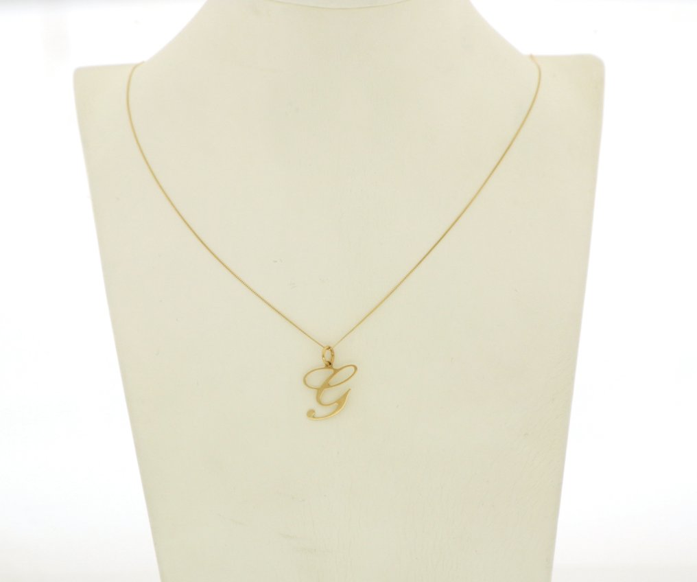 Ingen mindstepris - Halskæde med vedhæng - 18 kraat Gulguld #3.2