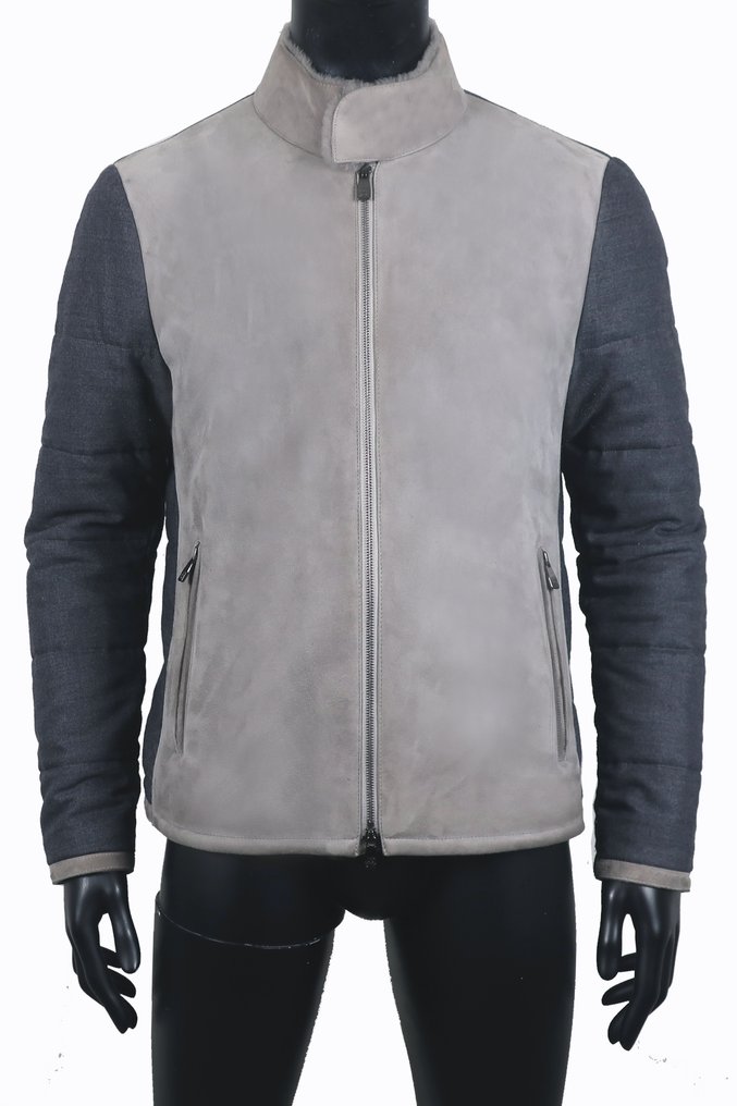 Corneliani - Lamb Shearling - Duo Fabric Jacket - Mantel #1.0