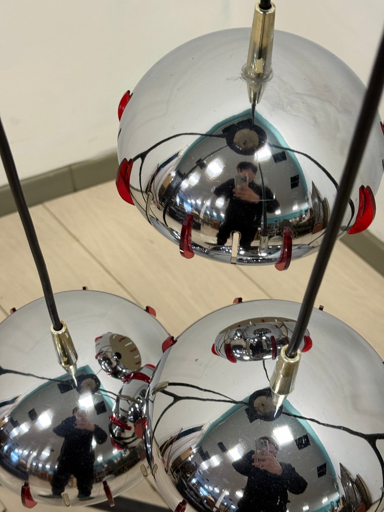 Massive - 掛燈 - 金屬, 塑料 - 太空时代 #3.2